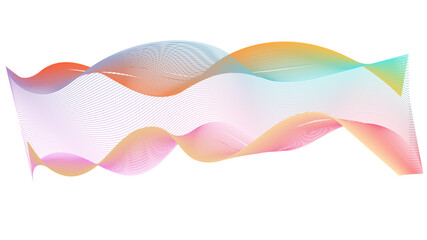 Abstract blue smooth wave on a white background. Abstract vector wavy lines flowing smooth curve colorful concept of technology, science, music, modern.
