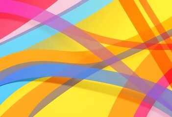 Obraz premium Abstract Colorful Wavy Lines Design Background
