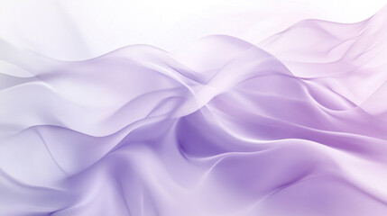 Fototapeta premium Soft purple and white waves flowing and creating a dreamy, ethereal background