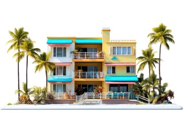 Fototapeta premium Building resort architecture outdoors.