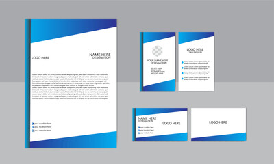 brand guideline portfolio template with mockup and gradient. 