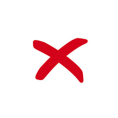 Obraz premium Letter X cross icon flat vector design