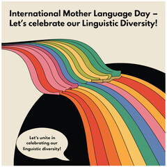 Internationaillustration, flyer, culture, design, background, celebration, international, happy, card, february, vector, greeting, multilingualism, abstract, graphic, l Mother Language Day flyer 7.eps