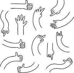 doodle hands playful