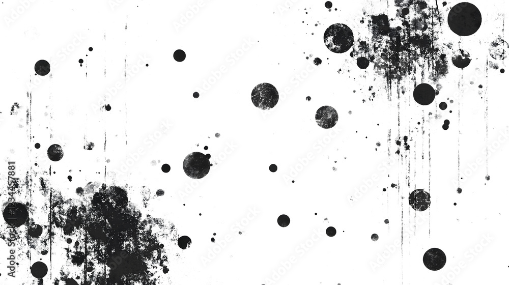 Poster Captivating Monochrome Splash of Expression in Fluid Dynamics   A striking abstract background featuring a dramatic organic composition of splattering