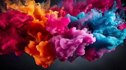 Rainbow colors flowing paint - HD Wallpaper HD 8K wallpaper Photographic Image