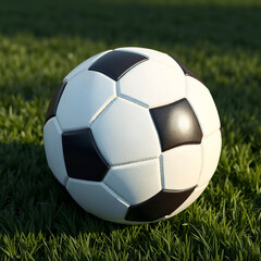Fototapeta premium soccer ball on grass
