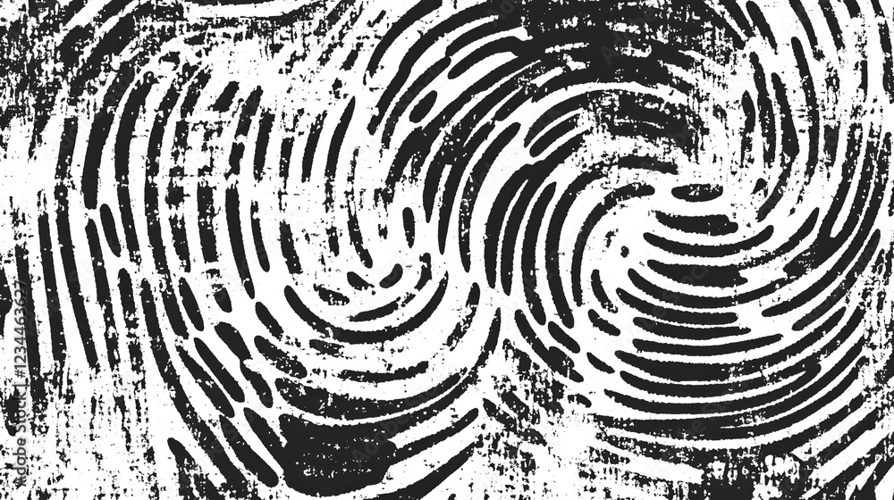 Fototapete Mesmerizing Monochrome Swirls Captivating Abstract Geometric Pattern with Hypnotic Optical Illusion  Visually striking black and white design with dynamic fluid movement and a futuristic