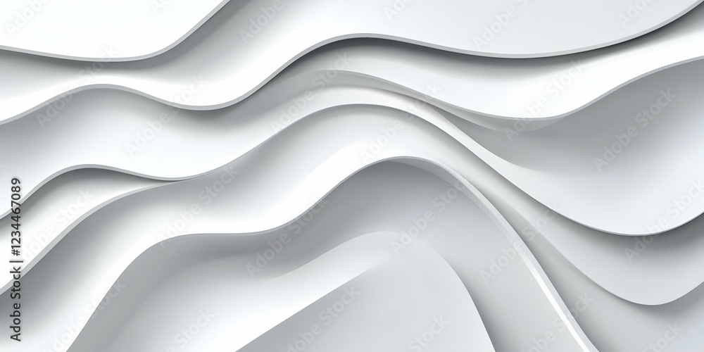 Poster white background with diagonal lines and shadows
