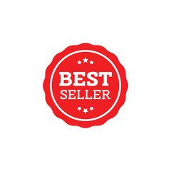 Best Seller Red Tag Vector Design Template
