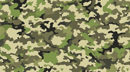 
Camouflage seamless pattern. Print on fabric on paper. Army background.