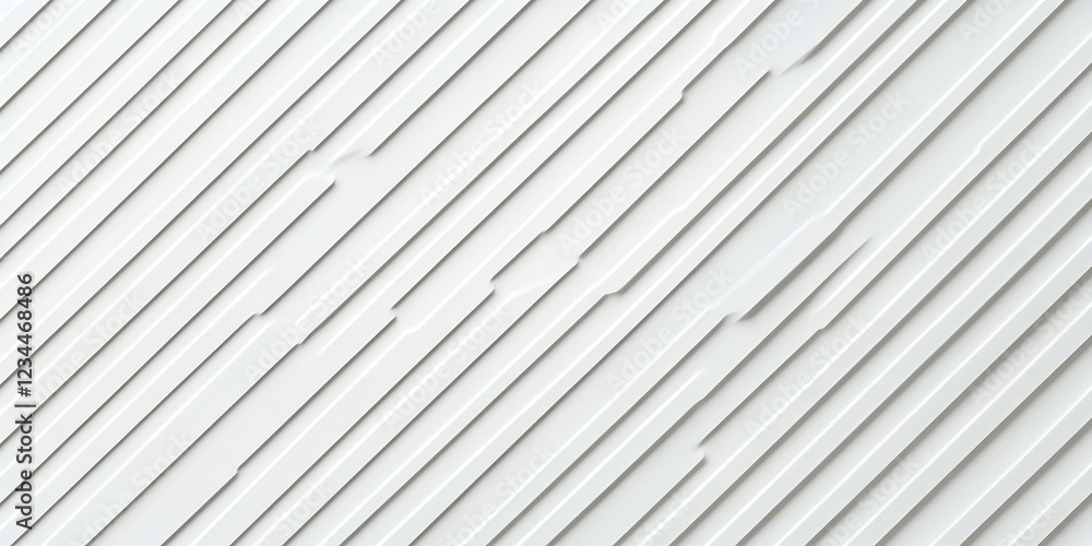 Poster white background with diagonal lines and shadows