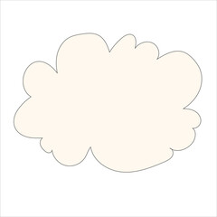 Obraz premium cloudy sky illustration vector icon