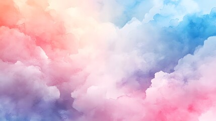 Fototapeta premium Beautiful Abstract Watercolor Texture with Soft Gradient in Pink, Purple, and Blue