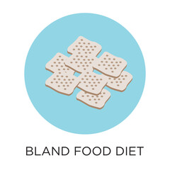 Vector Bland Food Diet Icon