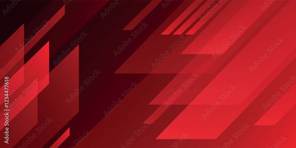 Canvas Prints abstract red geometric background. vector illustration