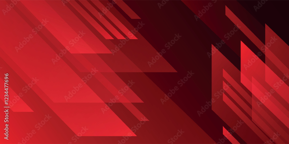 Canvas Prints abstract red geometric background. vector illustration