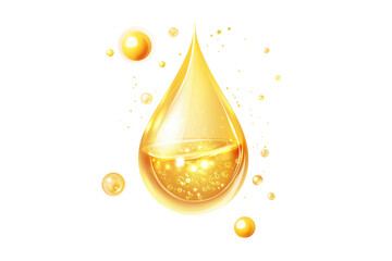 oil drop on transparent background	