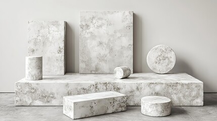 High-Quality Lightweight Prefabricated Wall Panels on White Background