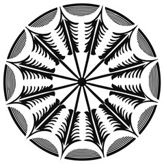 Angular Wave Radiations Mandala Vector Design And Illustration Mandala Vector Design And Illustration