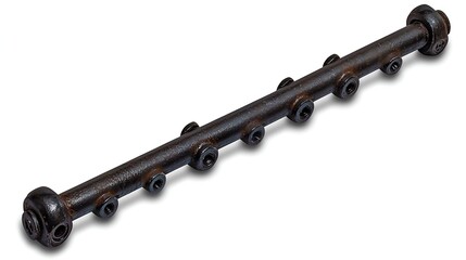 Fototapeta premium Heavy Duty Chain Isolated on White Background for Photostock Use