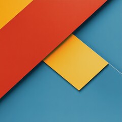 Abstract red yellow blue design, layered shapes, background texture, website banner