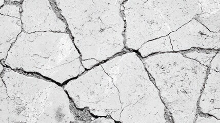 Fototapeta premium Cracked concrete texture, weathered surface, outdoor ground, distressed background, design element