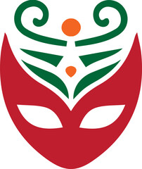 Colorful Carnival and Masquerade Mask Icons – Festive Party Vector Illustrations