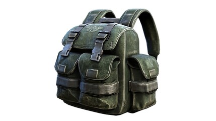 High Quality Photorealistic Wide Angle Shot of Tactical Backpack