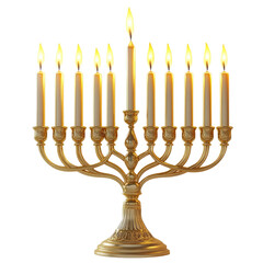 Fototapeta premium menorah isolated on white