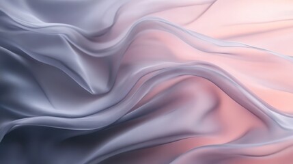 Obraz premium Elegant flowing fabric, sunset backdrop, design texture