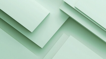 Layered mint green paper background