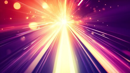Fototapeta premium Abstract Light Trails from Speeding Cars on Highway at Night