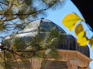 hiraz, Iran - December 8, 2024: Hafiz Shirazi Tomb and Persian architecture