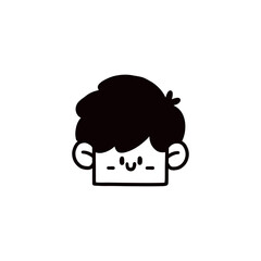 face cartoon design vector illustration