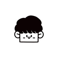 face cartoon design vector illustration