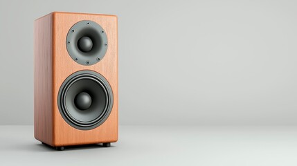 High Fidelity Wooden Audio Speaker With Modern Design