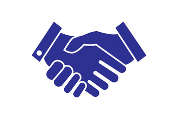 Handshake icon, Business agreement handshake vector