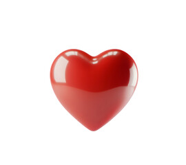 pink heart icon, glossy