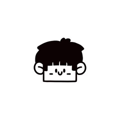 face cartoon design vector illustration