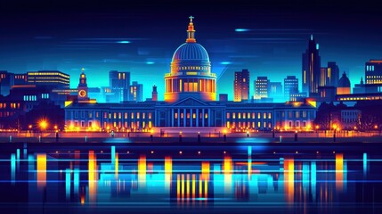 Fototapeta premium St Pauls Cathedral Quiet Evening