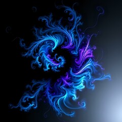 Fototapeta premium Cosmic Vortex: Hypnotic Mandelbrot Fractal Art