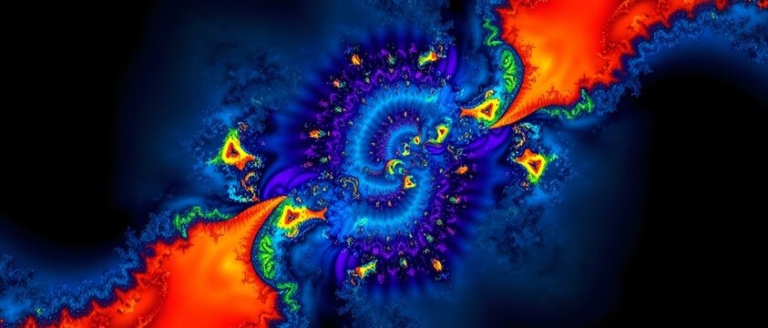 Fototapeta Vibrant Mandelbrot Set Fractal Wallpaper