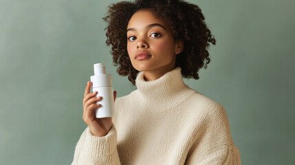 Girl with product mockup