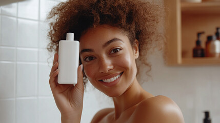 Girl with product mockup