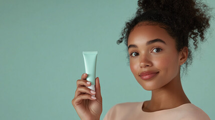 Girl with product mockup