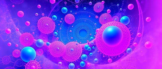 Vibrant Fractal Odyssey - Mesmerizing Abstract Wallpaper