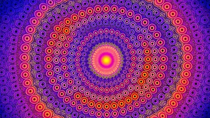 Obraz premium Vibrant Apollonian Gasket Fractal Wallpaper