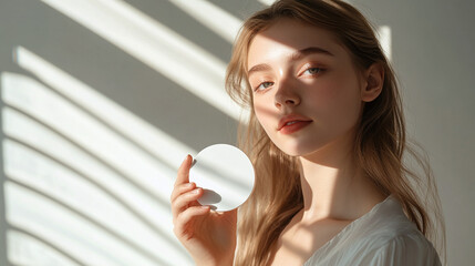 Girl with product mockup