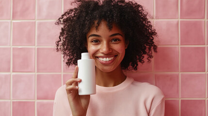 Girl with product mockup